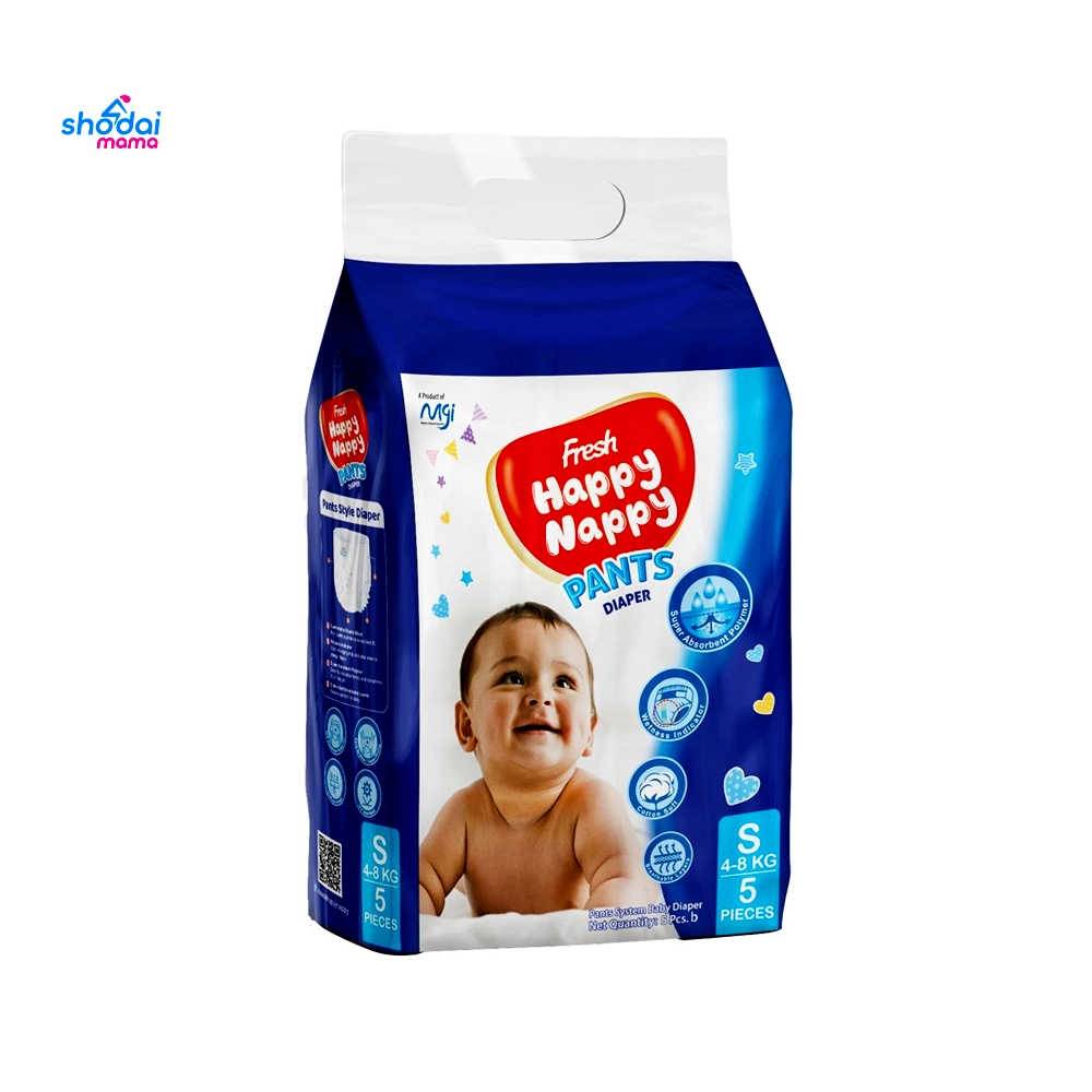 Fresh Happy Nappy Pants Baby Diaper (4-8Kg) - S 5pcs